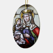 Kirchenfenster la Roche FR Suisse Keramisch Ornament (Links)