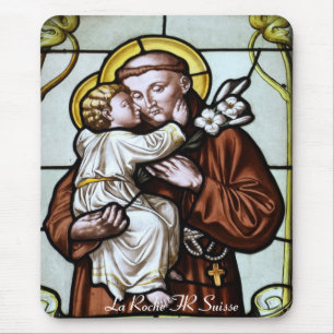 Kirchenfenster La Roche FR Suisse Mousepad Muismat