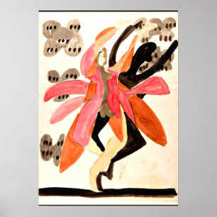 Kirchner - Dancers, kleurrijk schilderij Poster