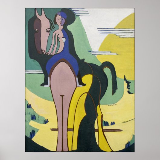 Kirchner - De ruiter Poster (Voorkant)