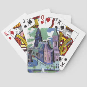 Kirchner Gezicht op Dresden Schlossplatz Fijne Kun Pokerkaarten