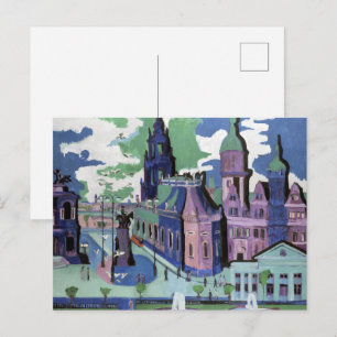 Kirchner Gezicht op Dresden Schlossplatz Schone Ku Briefkaart