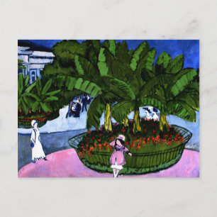 Kirchner - Het Boskett-Albertplein in Dresden Briefkaart