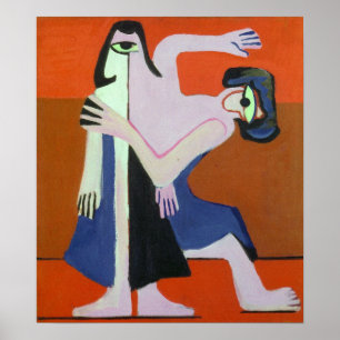 Kirchner - Mask Dance 1928 Poster