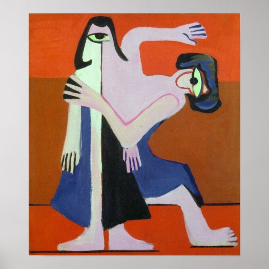 Kirchner - Mask Dance 1928 Poster (Voorkant)