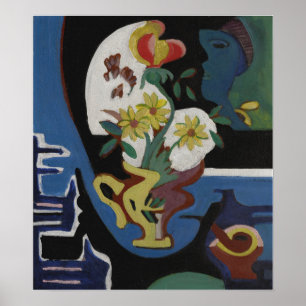 Kirchner - Stilleven met bloemen Poster