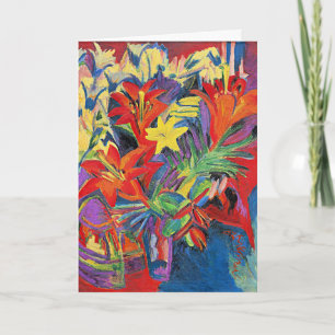 Kirchner - Stilleven met Lilies Kaart