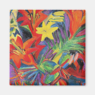 Kirchner - Stilleven met Lilies Magneet