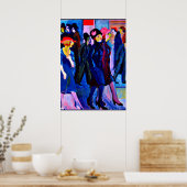 Kirchner - Street Scene, 1926 Poster (Keuken)