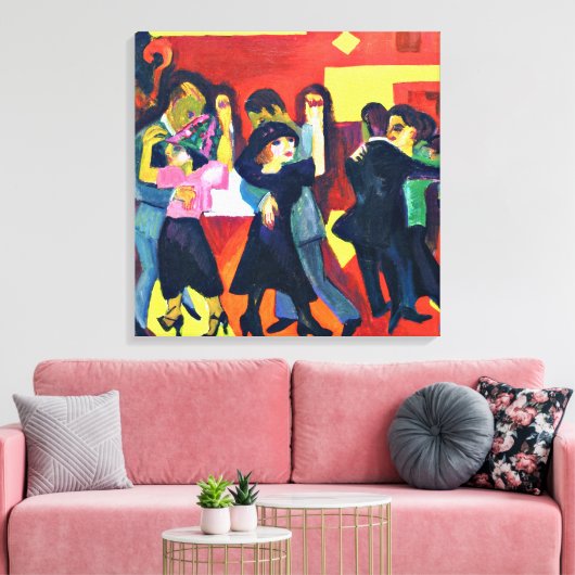 Kirchner - Tango Tea Canvasprint Canvas Afdruk (Insitu (Woonkamer))