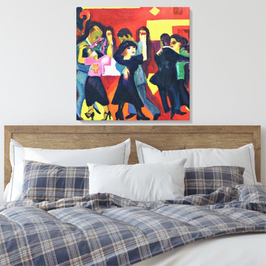Kirchner - Tango Tea Canvasprint Canvas Afdruk (Insitu (Slaapkamer))
