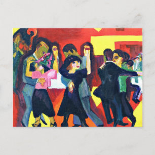 Kirchner - Tango-thee; Schilderij van Ernst Kirchn Briefkaart