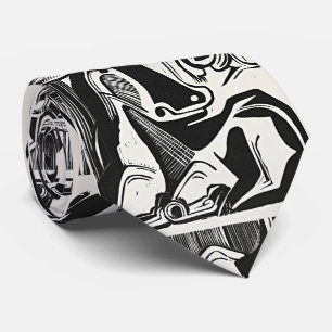 Kirchners The Large Cow Lying Down - Kunst  Stropdas