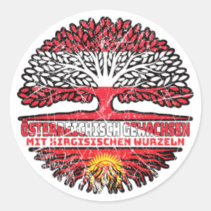 Kirgizië Kirgizië Oostenrijks Ronde Sticker