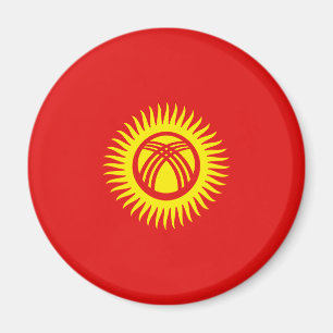 Kirgizistan Fisheye Flag Magnet Magneet