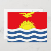 Kiribati Flag Briefkaart (Voorkant / Achterkant)