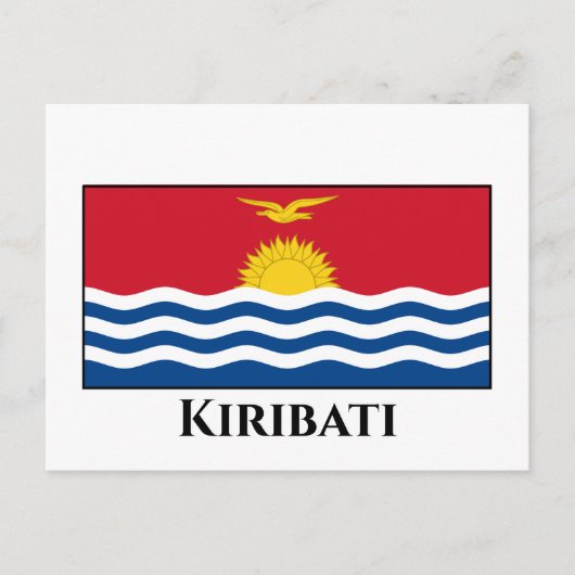 Kiribati Flag Briefkaart (Voorkant)