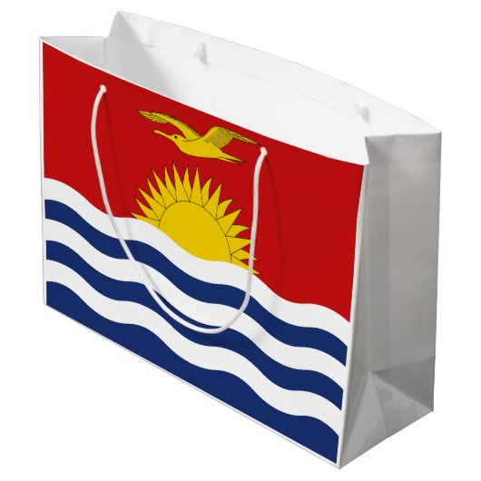 Kiribati Flag Groot Cadeauzakje (Achterkant Gekanteld)