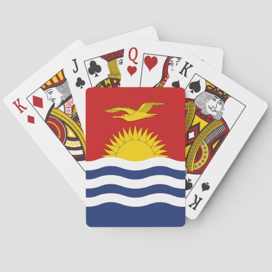 Kiribati Flag Pokerkaarten (Achterkant)