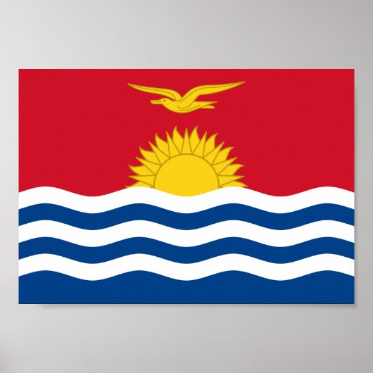 Kiribati Flag Poster (Voorkant)
