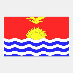 Kiribati Flag Rechthoekige Sticker