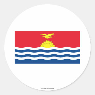 Kiribati Flag Ronde Sticker