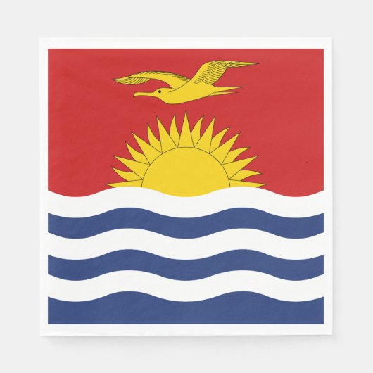 Kiribati Flag Servet (Voorkant)