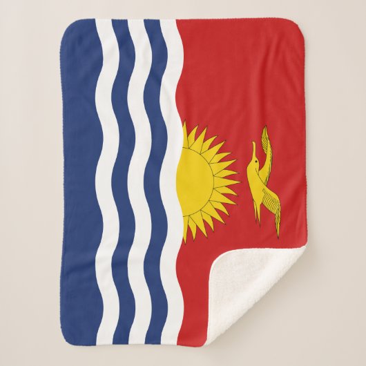 Kiribati Flag Sherpa Deken (Voorkant)