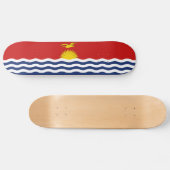 Kiribati Flag Skateboard (Horizontaal)