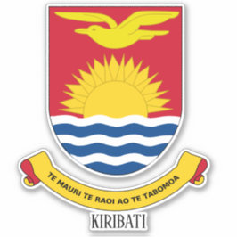 Kiribati - nationaal wapenschild patriottisch sticker