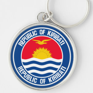 Kiribati Round Emblem Sleutelhanger
