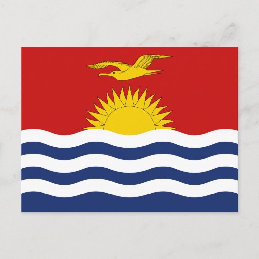 Kiribati-vlag Briefkaart (Voorkant)