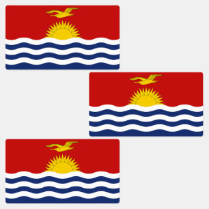 Kiribati-vlag Labels