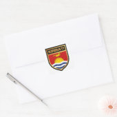 Kiribati-vlaggenschip Vierkante Sticker (Envelop)