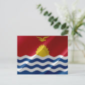 Kiribati - Waving Flag - Briefkaart (Staand voorkant)