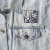 Kirifuri Herfst op Kurokami Mount Vierkante Button 5,1 Cm (In situ)