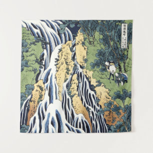 Kirifuri-waterval bij berg Kurokami Housai Wandkleed