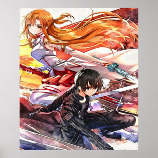 Kirito Asuna- SAO Poster
