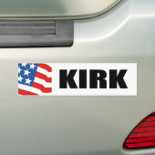 KIRK 2010 BUMPERSTICKER (Op auto)