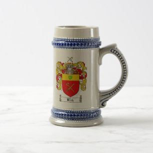 Kirk Coat of Arms Stein / Kirk Family Crest Stein Bierpul