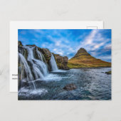 Kirkjufall Mountain, IJsland, Briefkaart (Voorkant / Achterkant)