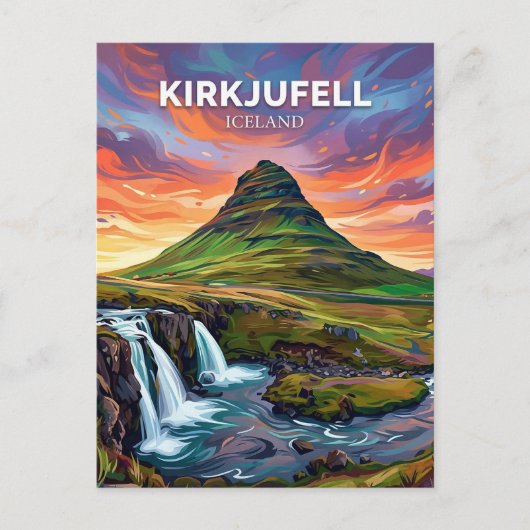 Kirkjufell IJsland Briefkaart (Voorkant)