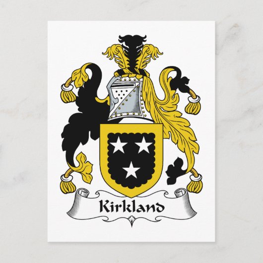 Kirkland Family Crest Briefkaart (Voorkant)