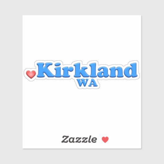 Kirkland Washington Sticker (Vel)