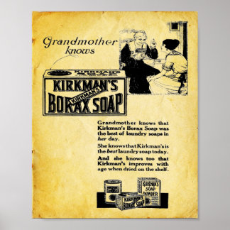 Kirkmans Borax Soap -  waszeep Print
