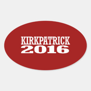 Kirkpatrick - Ann Kirkpatrick 2016 Ovale Sticker