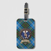 Kirkpatrick Crest & Tartan bagagelabel (Voorkant (verticaal))