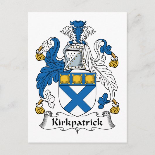 Kirkpatrick Family Crest Briefkaart (Voorkant)