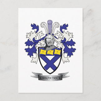 Kirkpatrick Family Crest Coat of Arms Briefkaart