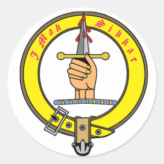 Kirkpatrick Kilpatrick Clan Badge Ronde Sticker